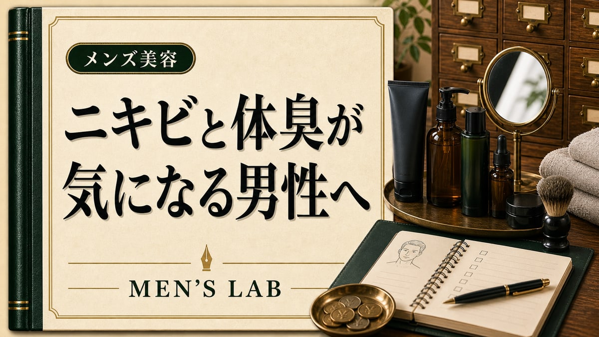 ニキビと体臭が気になる男性へ｜顔と体の洗い方を同時に整える方法