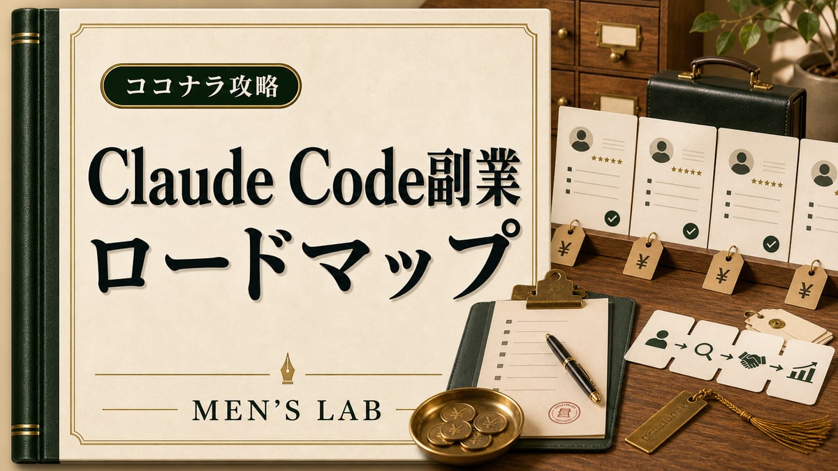 Claude Code副業ロードマップ｜ココナラで改善案件・ミニツールを売る方法