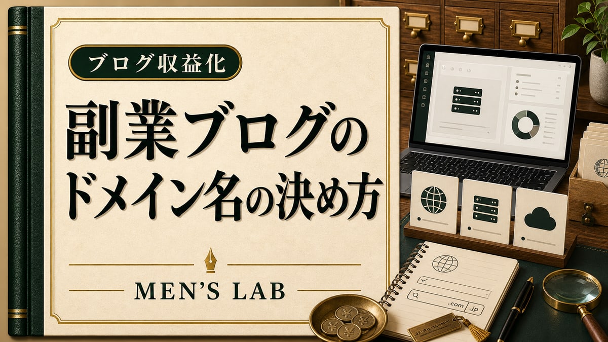 副業ブログのドメイン名の決め方｜失敗しない候補出しとXServerドメイン活用
